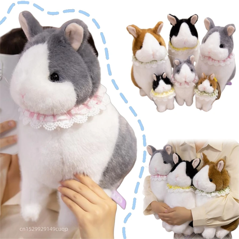 

14/20/30 см мультяшный милый кролик плюшевая кукла Pentant реалистичный нагрудник домашнее животное кролик мягкая игрушка украшение дома подарок для детей
