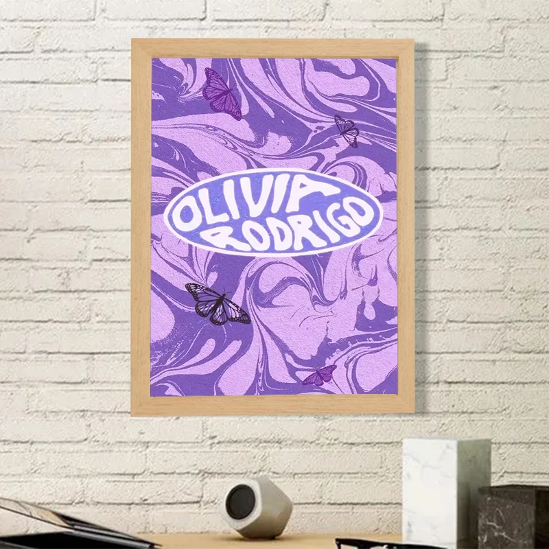 لوحات زخرفية لموسيقى البوب للديكور المنزلي ، المغني O-Olivia ، ملصقات R-Rodrigo الرائعة ، فن جداري ، حامض ، شحن مجاني ، ألبوم ساخن
