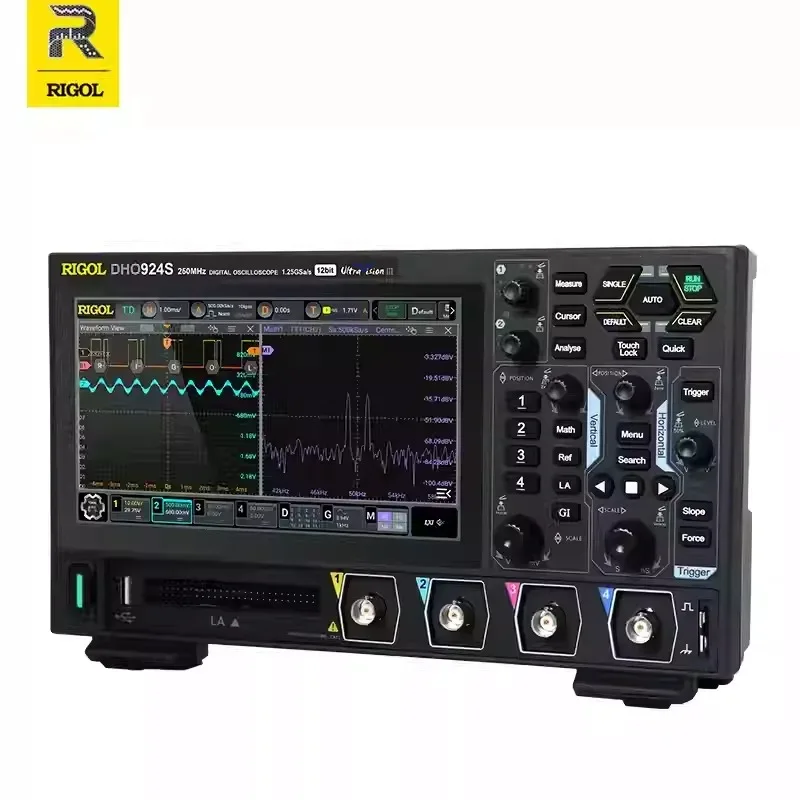 DHO914 DHO914S DHO924 DHO924S 4Channel 125/250MHz Digital Oscilloscope 12 Bit 1.25GSa/Sec 50MPts Depth