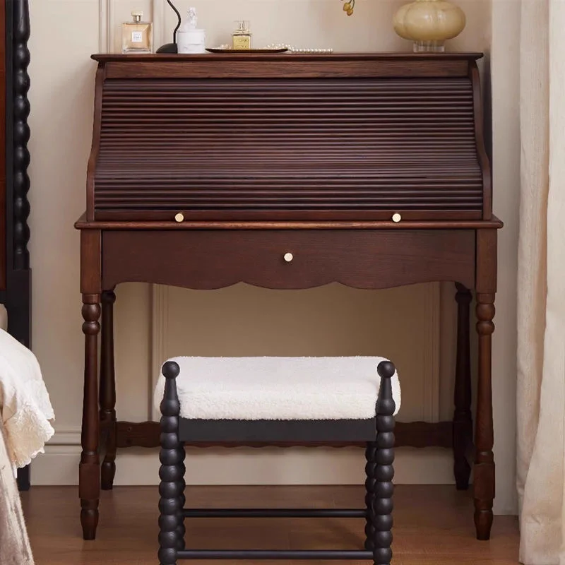 Retro roller shutter dresser storage integrated bedroom small apartment organ dresser