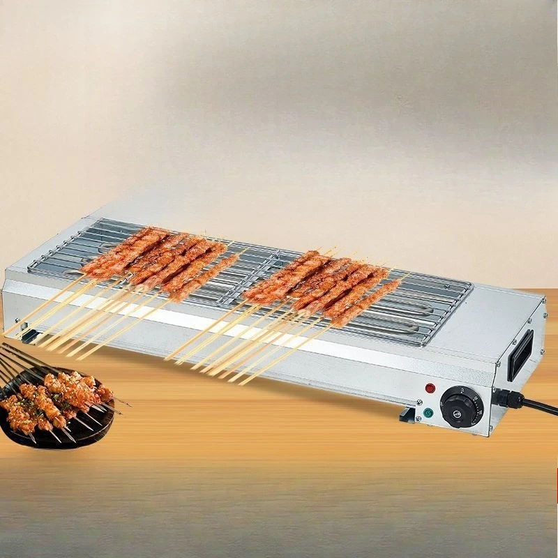 

Commercial household barbecue grill BBQ non-smoking indoor lamb skewers