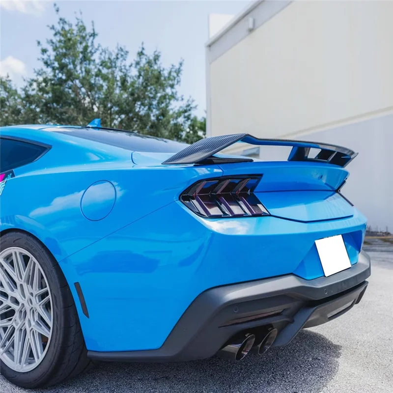 

Защитная накладка заднего фонаря для Ford Mustang GT S650 2024 2025, крышка объектива заднего фонаря, дымчато-черный