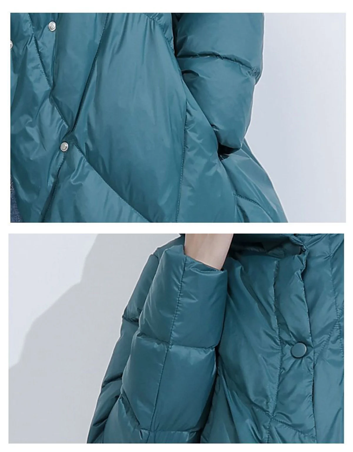 Coat Ultra warm white Duck Down Jacket x-Long Female Overcoat Slim Solid Jackets Winter Coats Parkas Padded Down Jacket Women