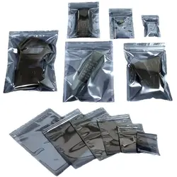 100PCS Anti Static Shielding Ziplock Bag DIY ESD Instrument Self Sealing Battery Electronic Accessories Hardware Storage Pouches