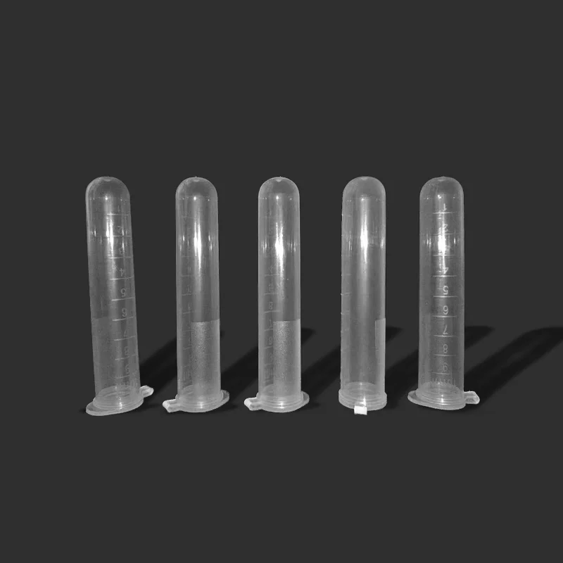 200pcs/bag 10ml Micro Centrifuge Tube Vial Clear Plastic Tubes Vials Sample Lab Container
