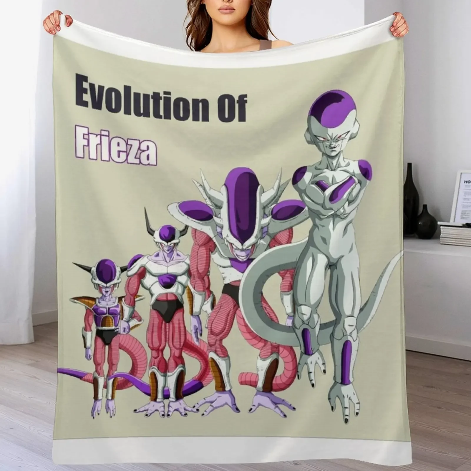 

Evolution of Frieza Throw Blanket cosplay anime Soft Beds Nap for babies Blankets