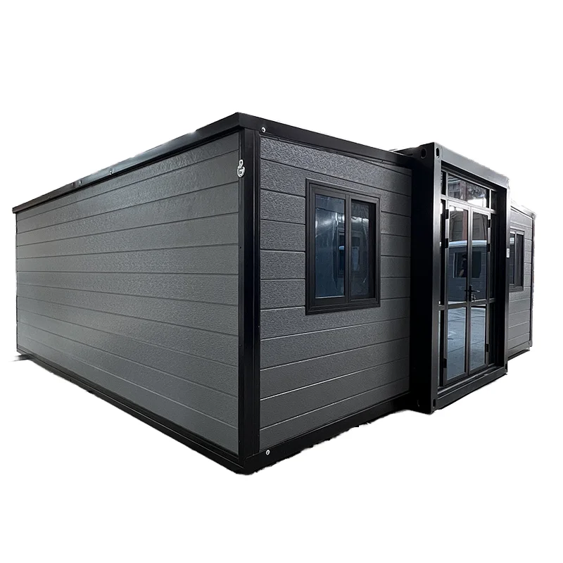 20ft Luxury Living Prefab Steel Home Expandable Extendable Cabin Fold Out Wooden Container Villa Outdoor Warehouse Workshop Use