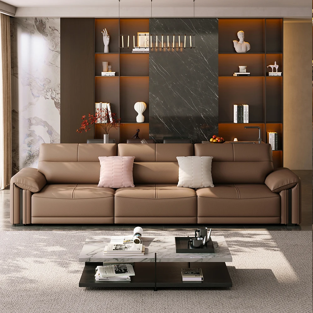 #High Quality Living Room Furniture Modern Luxury 3 Seater Sofa Bed With Cup Flip Cover Multifunctional Couch For Home