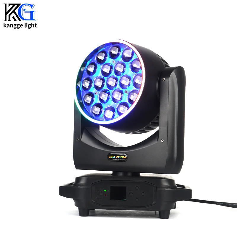 

19x15W RGBW 4In1 Bee Eyes Zoom Dye Moving Head Light DMX Focus Dye Stage Light LED Wash Moving Head Light для вечеринки, бара, DJ Show