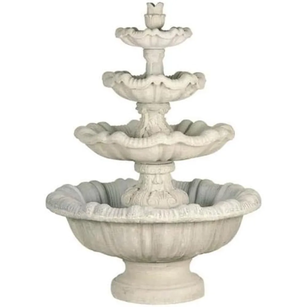 

Customizable Dyeing Outdoor Fountain, 70 Inch High and Oversized, 4-Story Garden Fountain, Waterfall