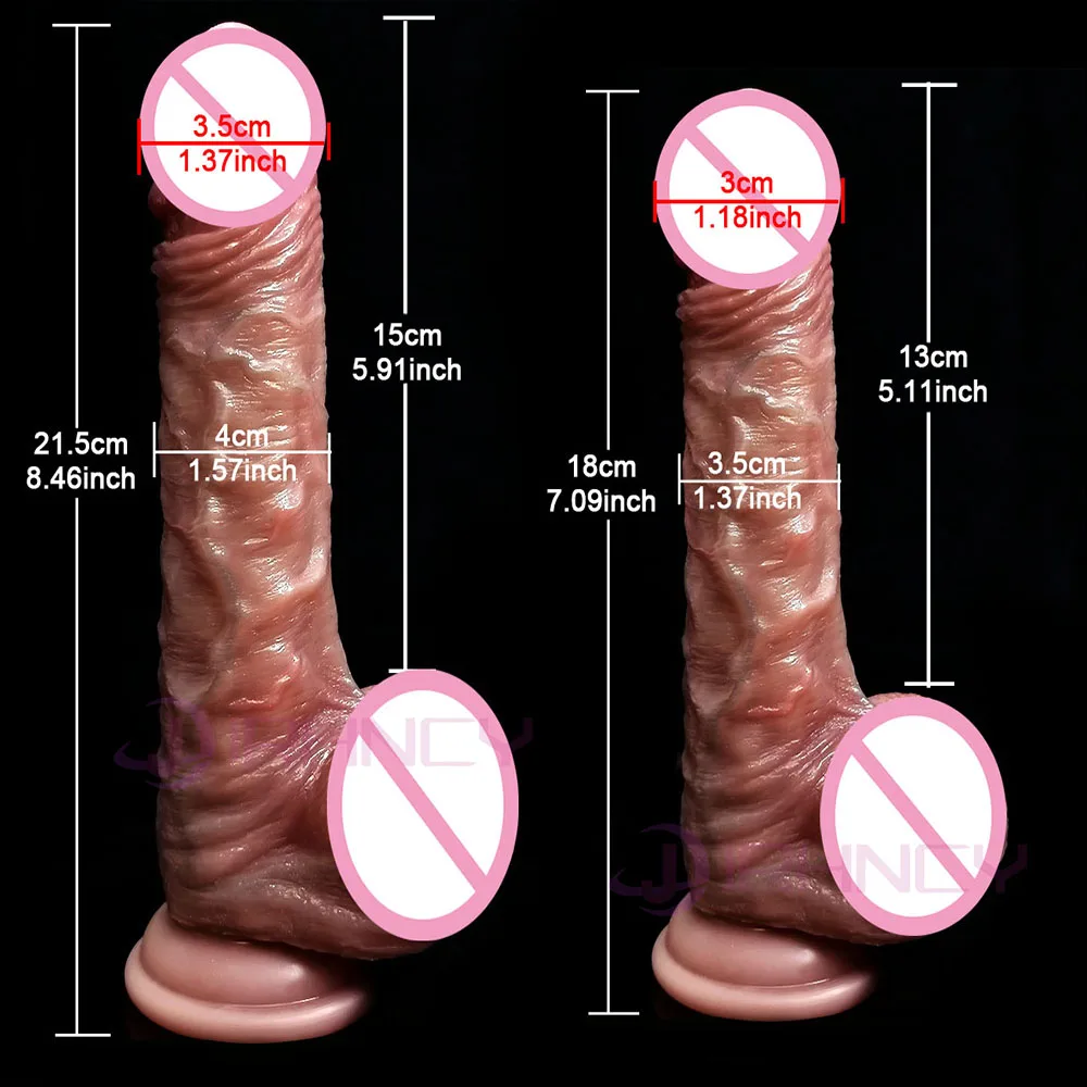 Realistic Dildo for Women Real Skin Silicone Penis Sliding Testicles Suction Cup Dick 18+ Lesbian Sex Toys Strap On Dildos