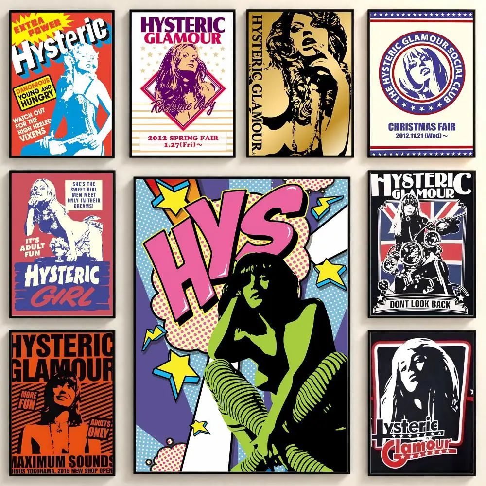 Edgy Vintage Fashion H-Hysteric Glamour Poster Peel And Stick PP Series HD Frameless Wall Indoor Decor Gift