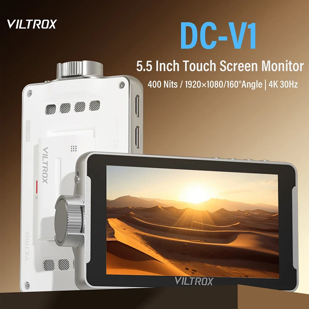 Viltrox DC-V1 5,5-дюймовый 4K HD 30 Гц портативный монитор камеры с 3D-разъемами и входом HDMI, выход, монитор режиссера поля