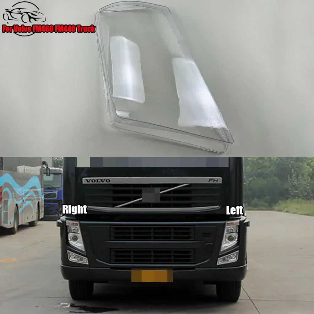 

For Volvo FM460 FM440 Truck Headlight Cover Transparent Headlamp Shell Lens Replace Original Lampshade Plexiglass