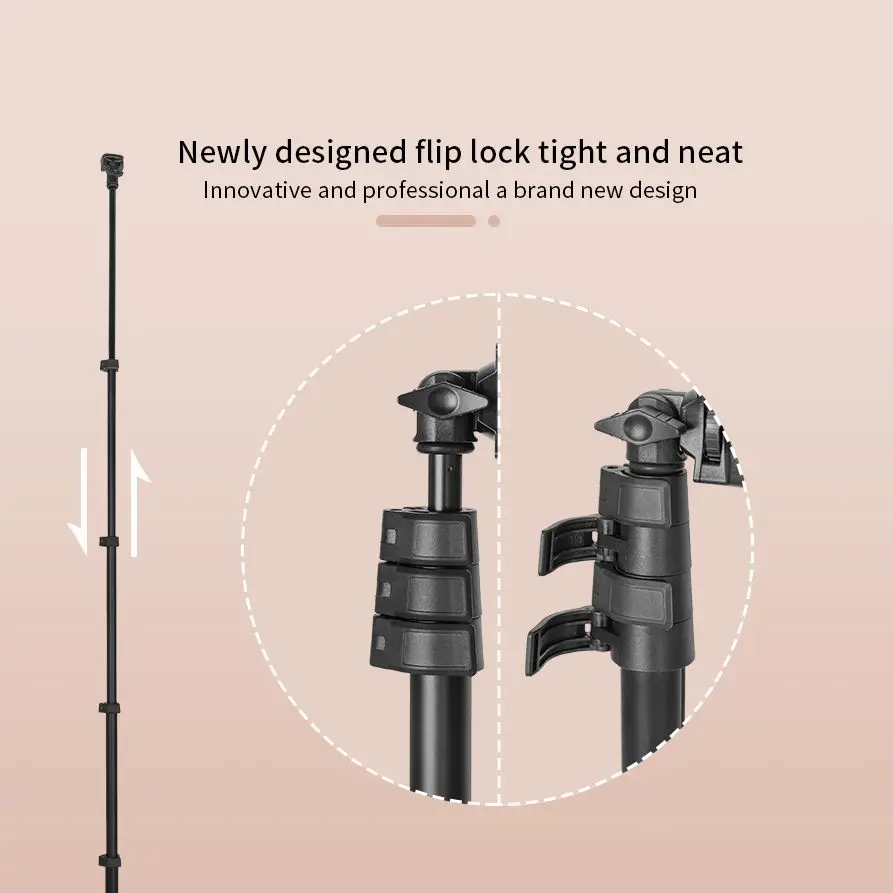 Kingjoy aluminium ring lichtst änder verstellbarer tragbarer stativ halter mit 1/4 schrauben kopf für blitz lampe ring licht kamera telefone