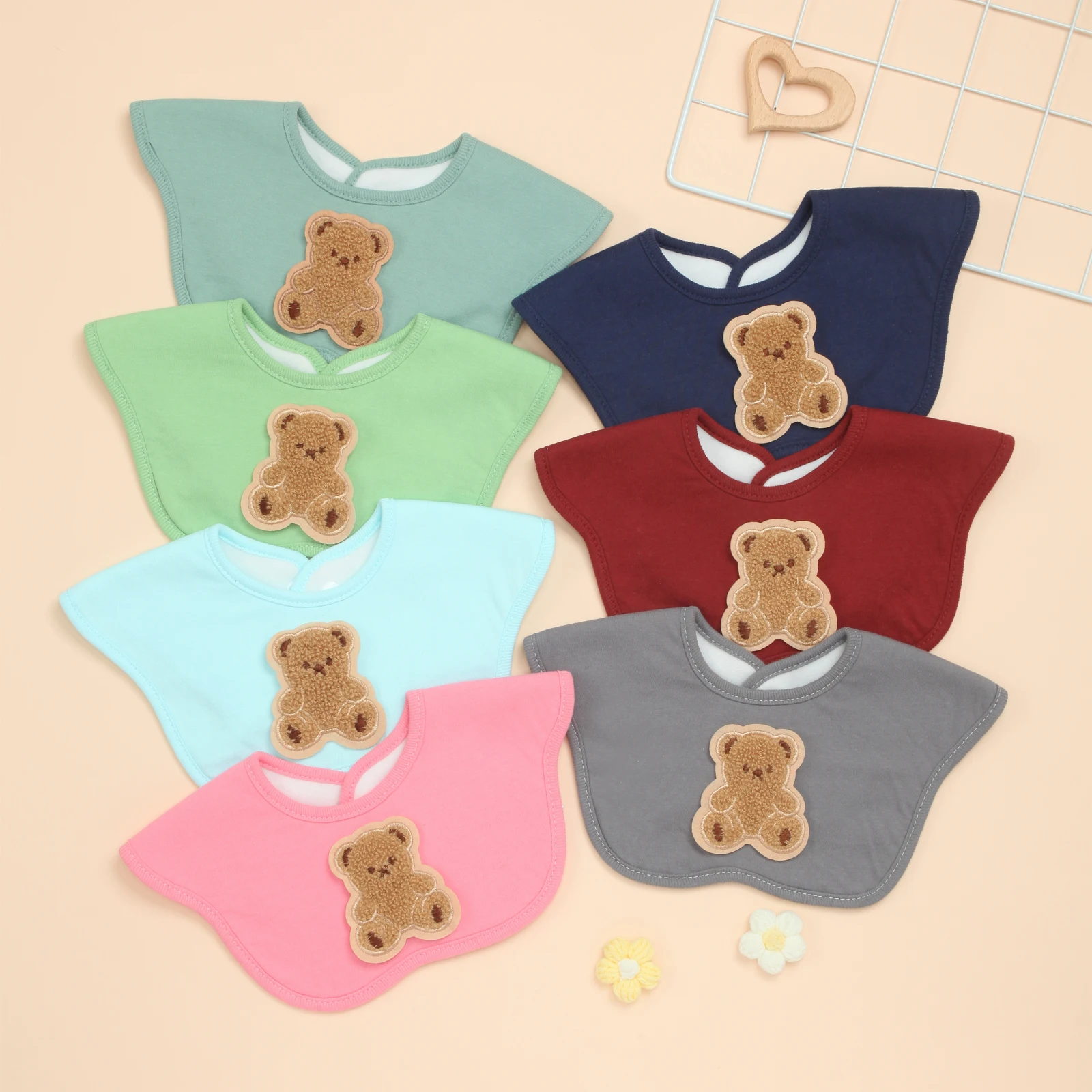 

Soft Baby Bibs for Boys & Girls Absorbent Infant Bib for Drooling, Feeding, Teething, 7 Pack