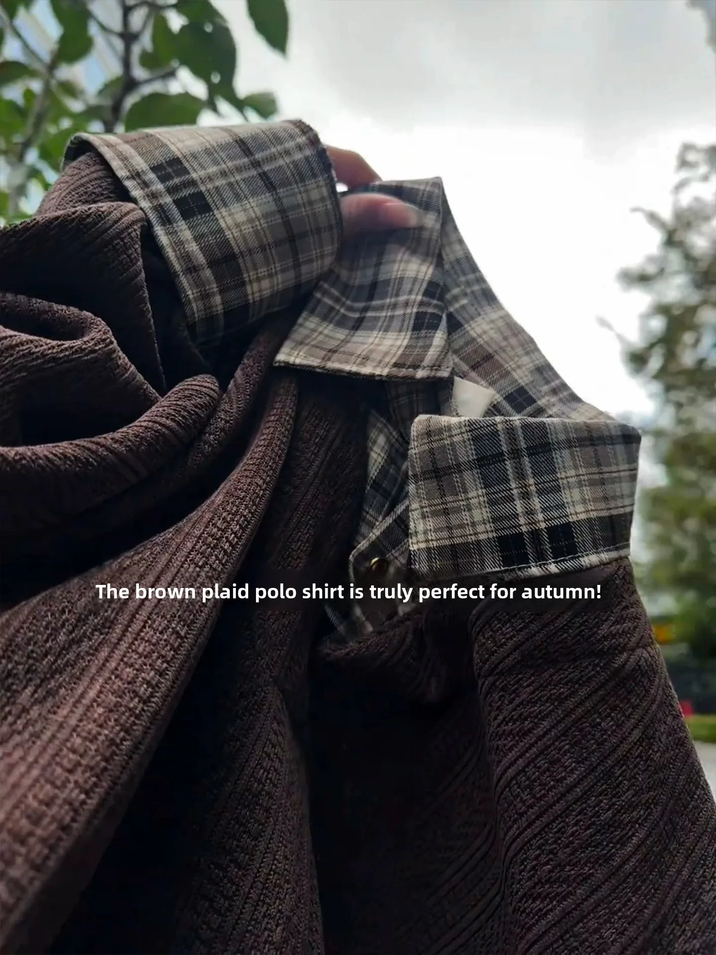 Men's Long Sleeve  Shirt Hoodie Autumn Plaid Patchwork Design Versatile Wheat Ear Pattern Fake Two-Piece T-Shirt Casual S...