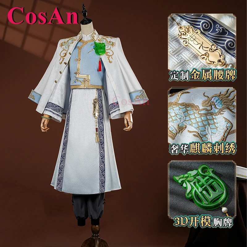 

CosAn Game Identity V White Guard Cosplay Costumes Under The Truth Skin Fashion Uniform Halloween Party Role Play Clothing New