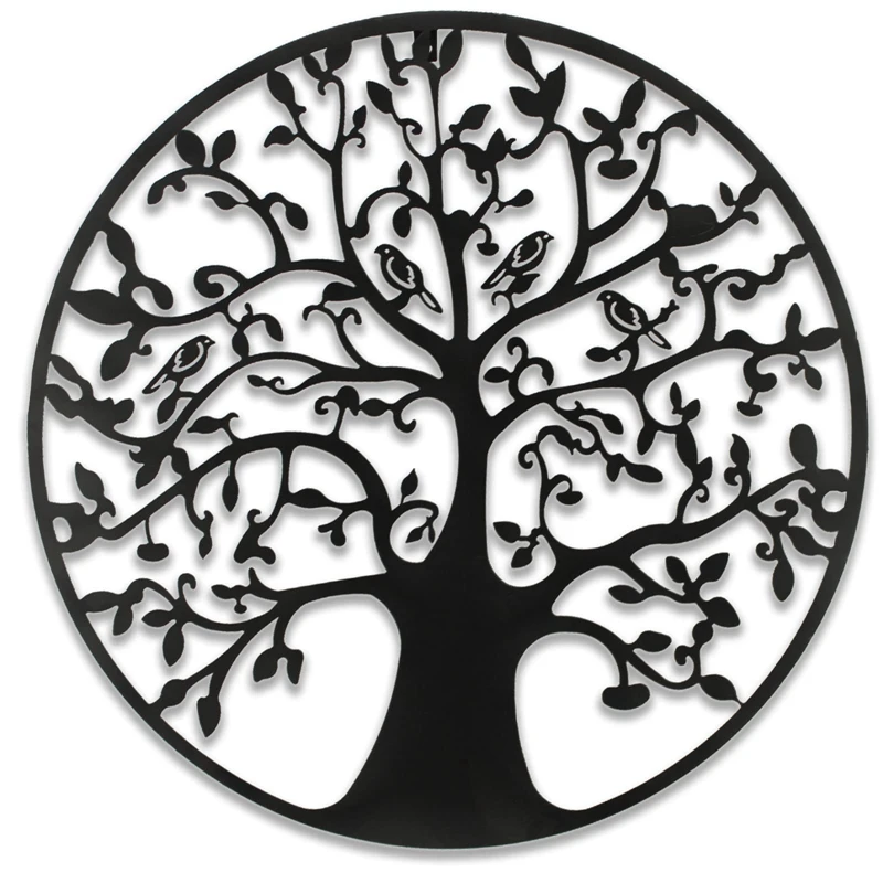 

Tree Of Life Metal Wall Art Tree And Bird Wall Decoration Tree And Bird Metal Wall Decoration Indoor And Outdoor Pendants 30cm