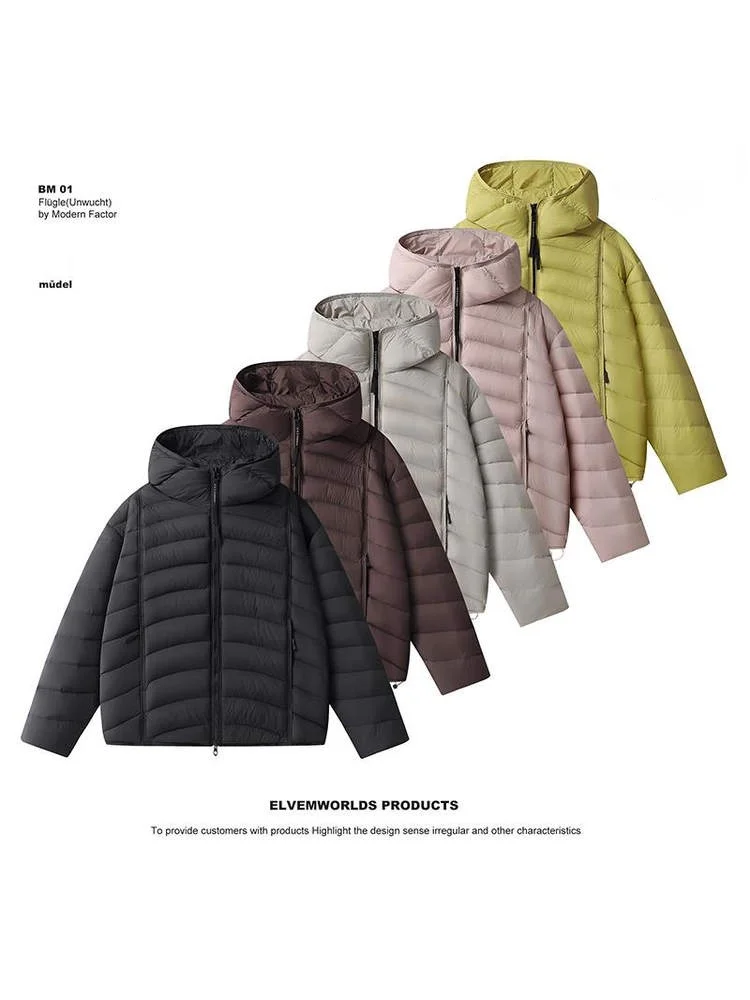 

Couple's ort Faionable Lightweight Winter Jaet 90% White Du down Coat for Men And Women Daily Wear Warm Thiened