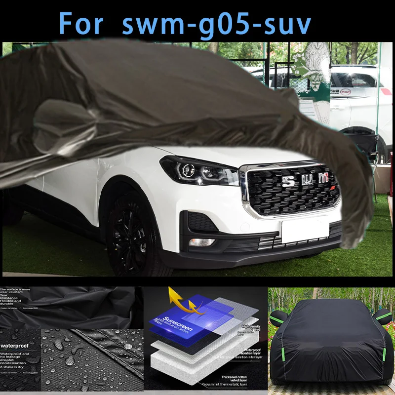 

For swm-g05-suv Outdoor Protection Full Car Covers Snow Cover Sunshade Waterproof Dustproof Exterior Car accessories