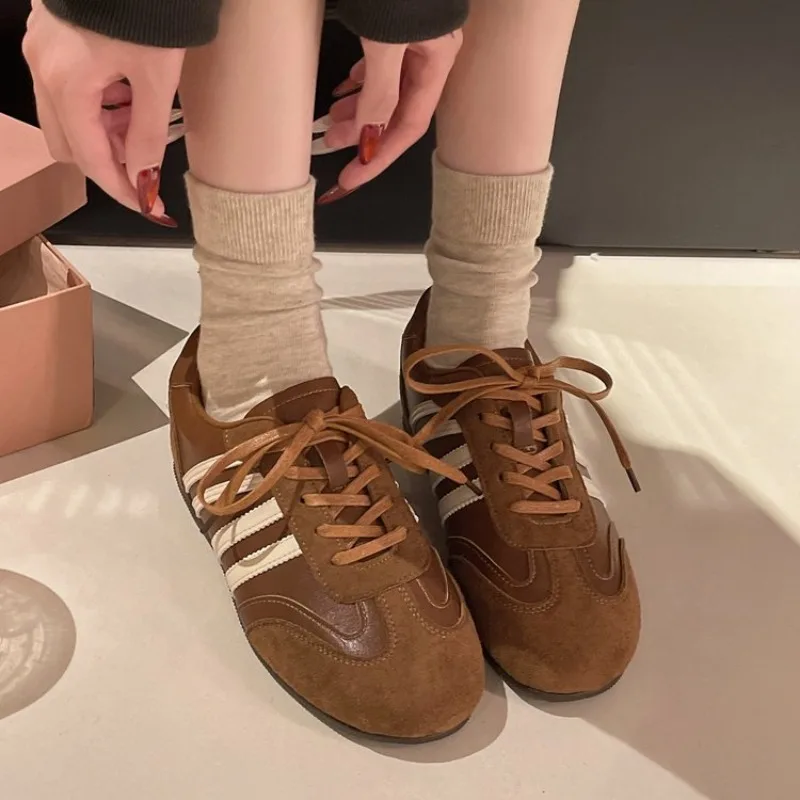 

Vintage Ultra Popular Shoes Women's Autumn Winter New Style Splicing Color Sports shoes