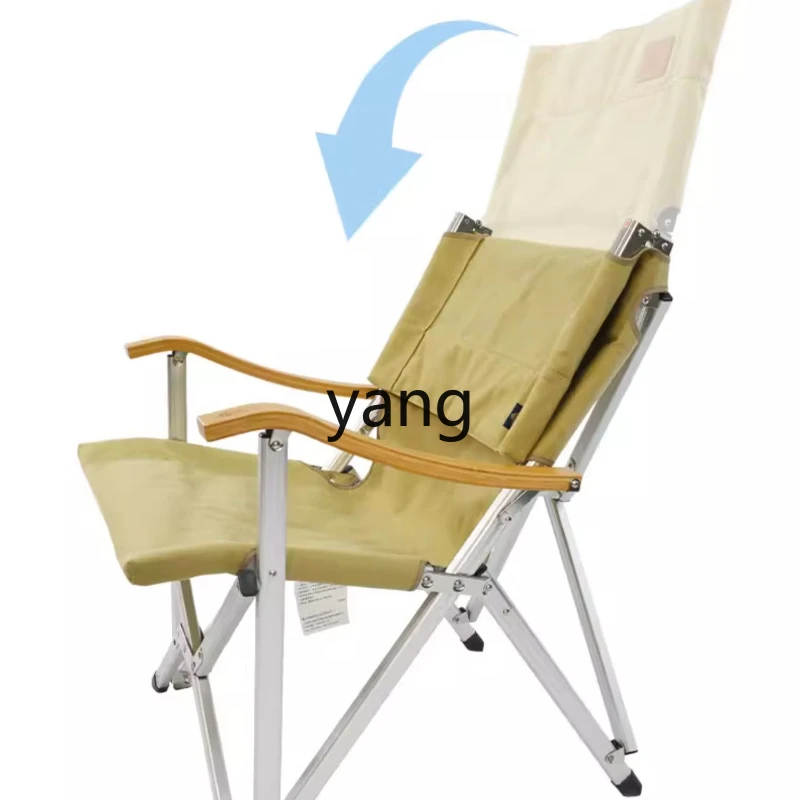 Yhl Folding Chair High Backrest Chair Camping Portable Picnic Wild Extra Height Extra Large Widened Chair New