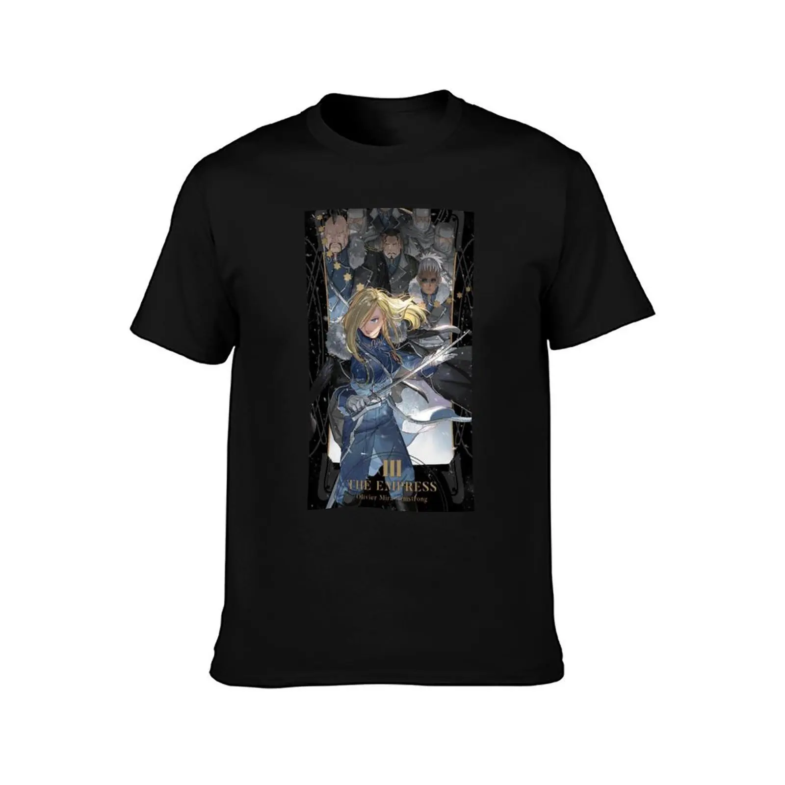 Fullmetal Alchemist Brotherhood - Olivia Armstrong T-Shirt Breathable Sportswear for Men T-Shirt