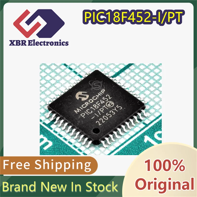

(3/30 pieces) PIC18F452-I/PT PIC18F452 TQFP44 MCU Microcontroller Chip Brand New Genuine Original In Stock Free Shipping