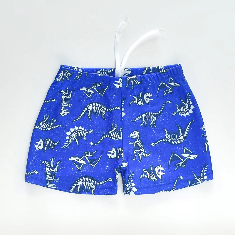 2022 Boy\'s Swimming Trunks Cartoon Dinosaur Printed Short Pants Beach Swimwear Elastic Shorts Kids Bathing Suits Bottoms