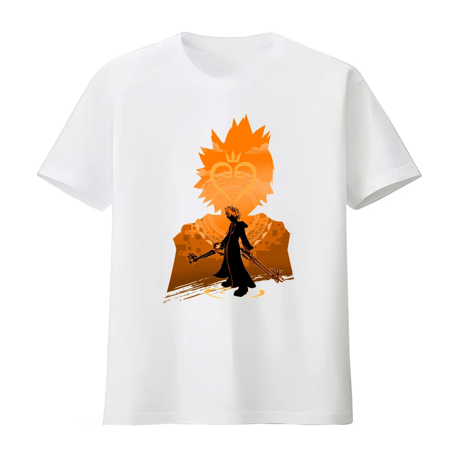 The Key of Destiny Pop ver T-Shirt Summer Casual Cotton Tee Oversized Streetwear Tops Vintage Graphic Print Unisex Men Women