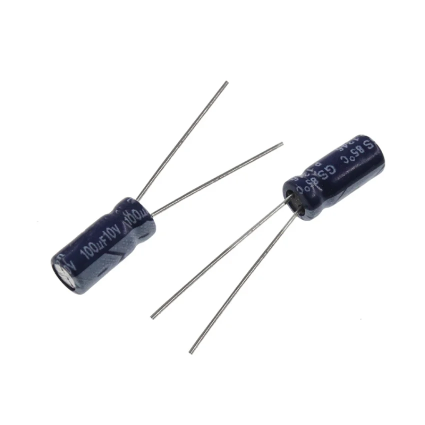 

100pcs 100uF 10V 100MFD 10WV 4*7mm Aluminum Electrolytic Capacitor Radial