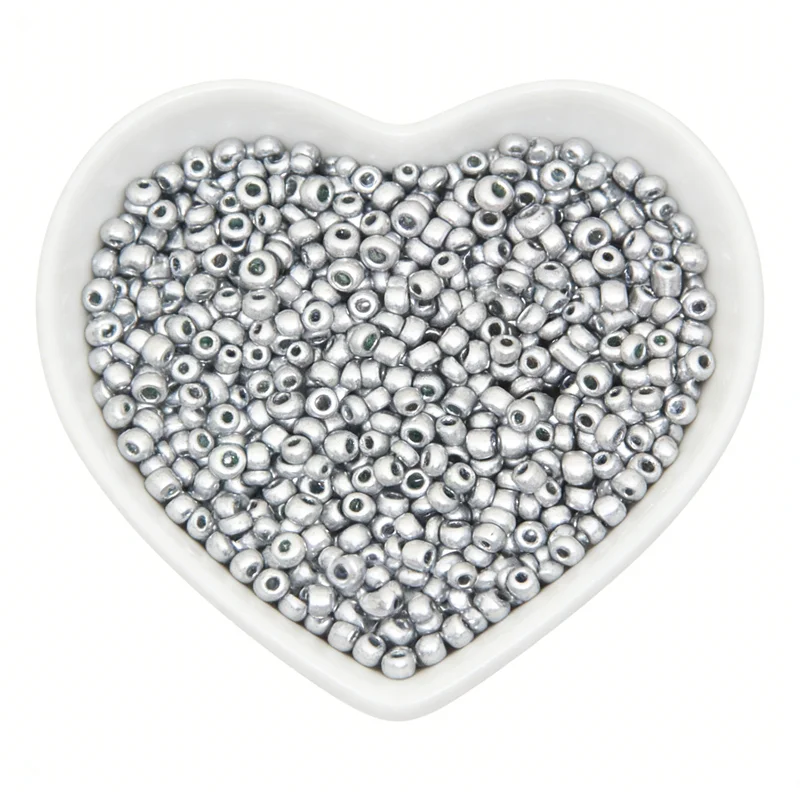 Shining Silvery color 2mm 3mm 4mm Glass Beads Czech Seed Beads Small Round Loose DIY Spacer Beads