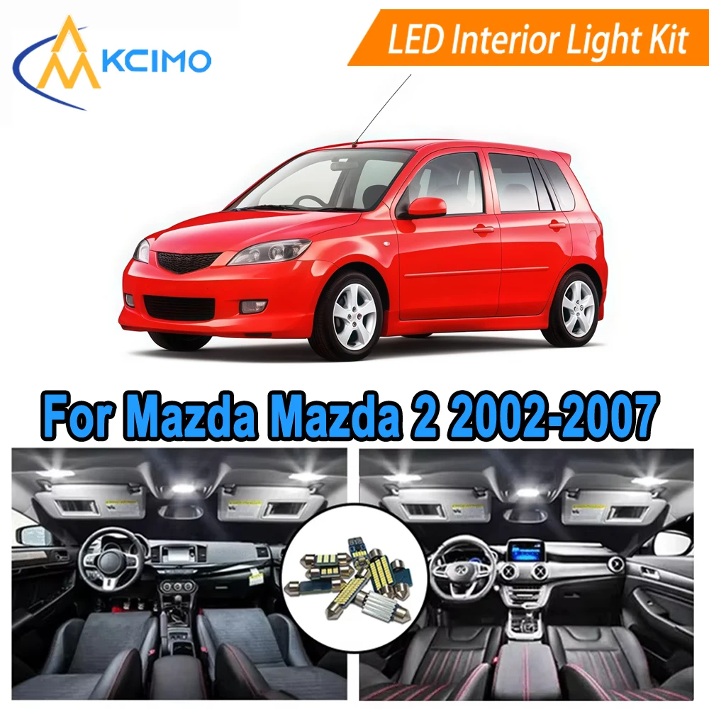 

Super Bright LED Interior Light Kit For Mazda Mazda 2 (2002-2007) - Easy Installation LED Conversion Kit Replace White/Blue
