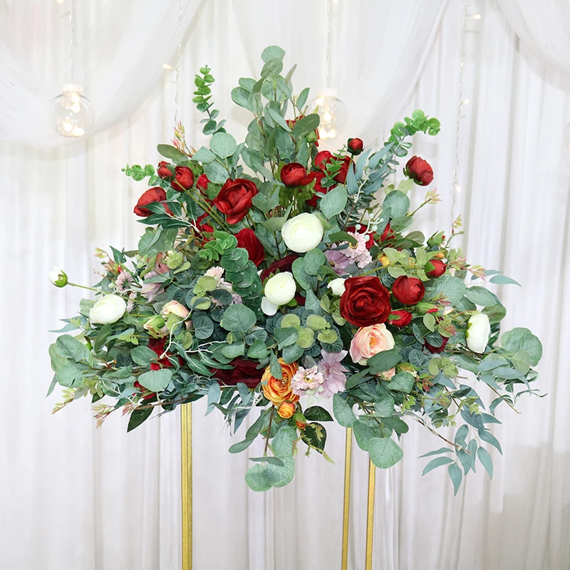 Flone Artificial Flowers Wedding Centerpieces Floral Ball Table Decor Simulation Forest Background Road Leading Decoration