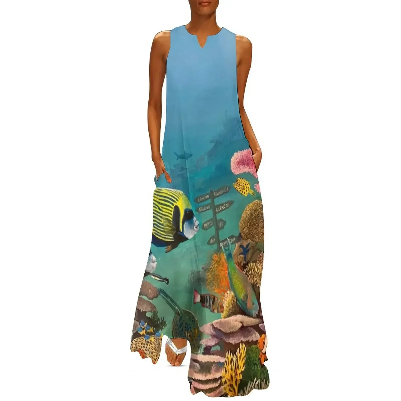 

Diving in Long Dress prom dress Woman dresses long dress women Women's summer suit