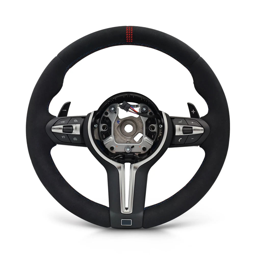 CS Style White Top Mark M Sport Steering Wheel for BMW F07 F10 F20 F21 F22 F25 F26 F30 F31 F32 F36 M2 F87 M3 F80 M4 F82 F15 F16