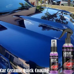 Nano Ceramic Quick Coating Spray, Alta Proteção, Hidrofóbico, Body Polish, Scratch Repair, Limpeza de Tinta, Wax Shine, 3 em 1