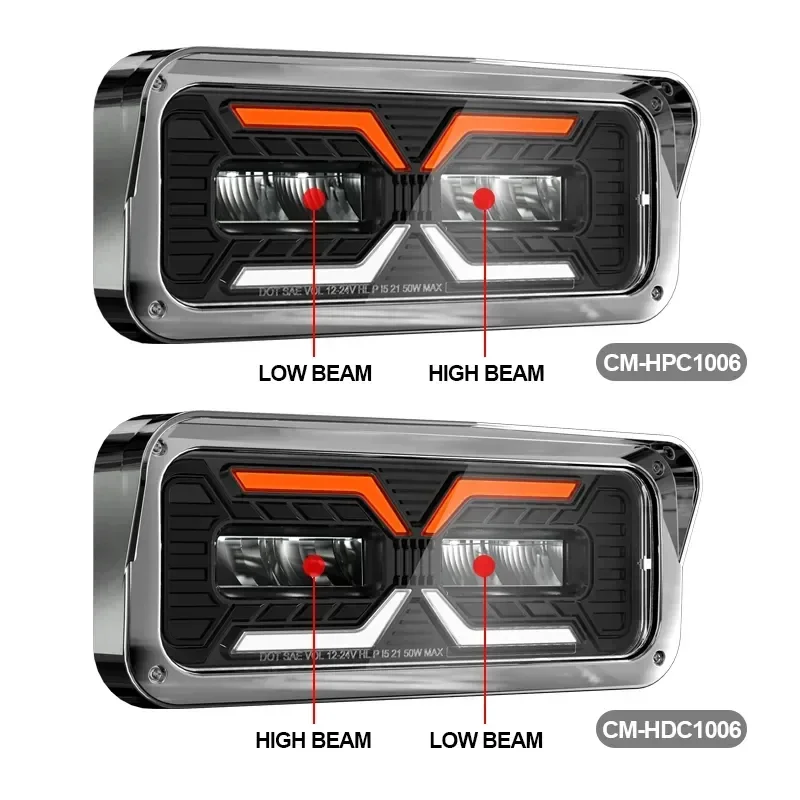 Luces LED para camiones Kenworth W900 Faro delantero con DOT aprobado