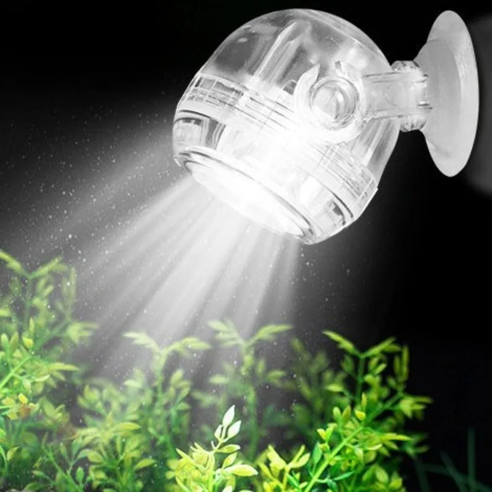 Colorful LED Aquarium Spotlight USB with Strong Suction Cup Submersible Fish Lamp Super Bright Waterproof Diving Lamp Fish Tank