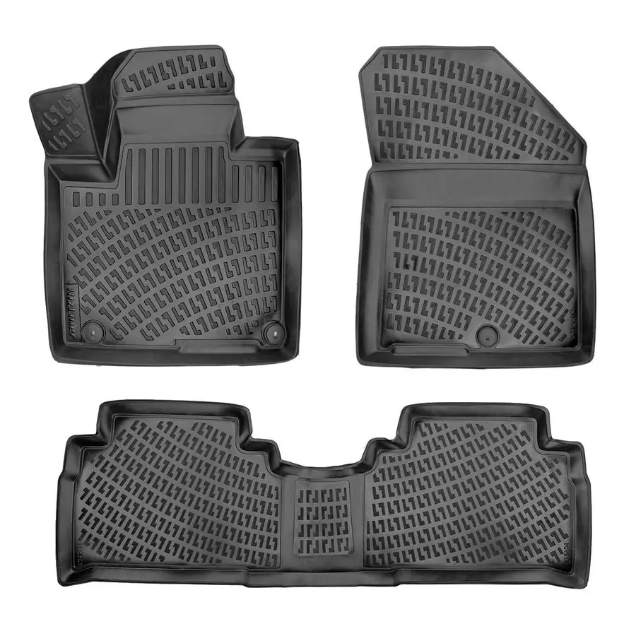 

Sorento 20162020 Floor Mats 3D Custom Fit Compatible with Kia Sorento Rubber Car Mats Laser Measured 1st amp 2nd Row Floor Liner