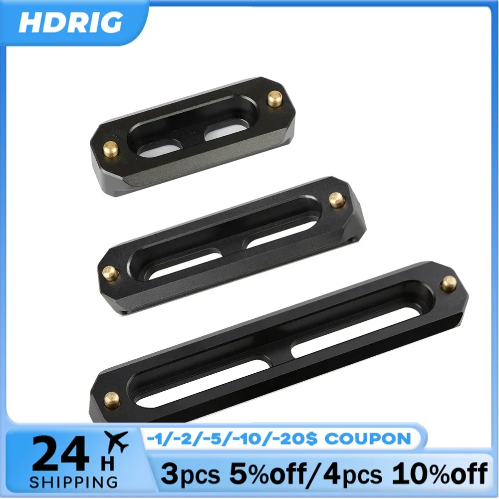 HDRIG DSLR Camera  Quick Release Safety NATO Rail Bar with 1/4'' Screws For NATO Handle EVF Attach