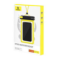 Baseus DeepDive IPX8 waterproof case with 4 layers seal-black and yellow
