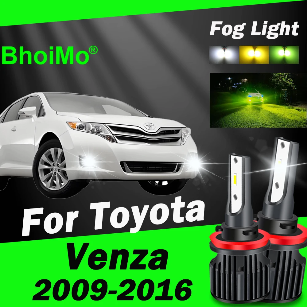

BhoiMo Led Lamp For Toyota Venza 2009 2010 2011 2012 2013 2014 2015 2016 Front Fog Light Bulb