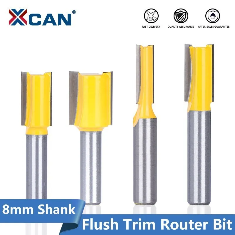 

Концевая фреза XCAN Flush Trim, 4 шт., 8 мм хвостовик, прямая/Концевая фреза, Концевая фреза для деревообработки, фреза