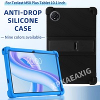 for Stand Case Teclast M50 Plus Tablet 10.1 inch Stand Cover Teclast M50plus Soft Silicone Kids Adjustable Stand Shell