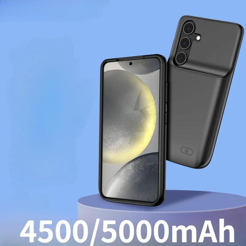 Battery Charger Case for Samsung Galaxy S24/S24+/S24Ultra Portable Power Bank Cover Wireless Charging Battery Pack 4500/5000mAh