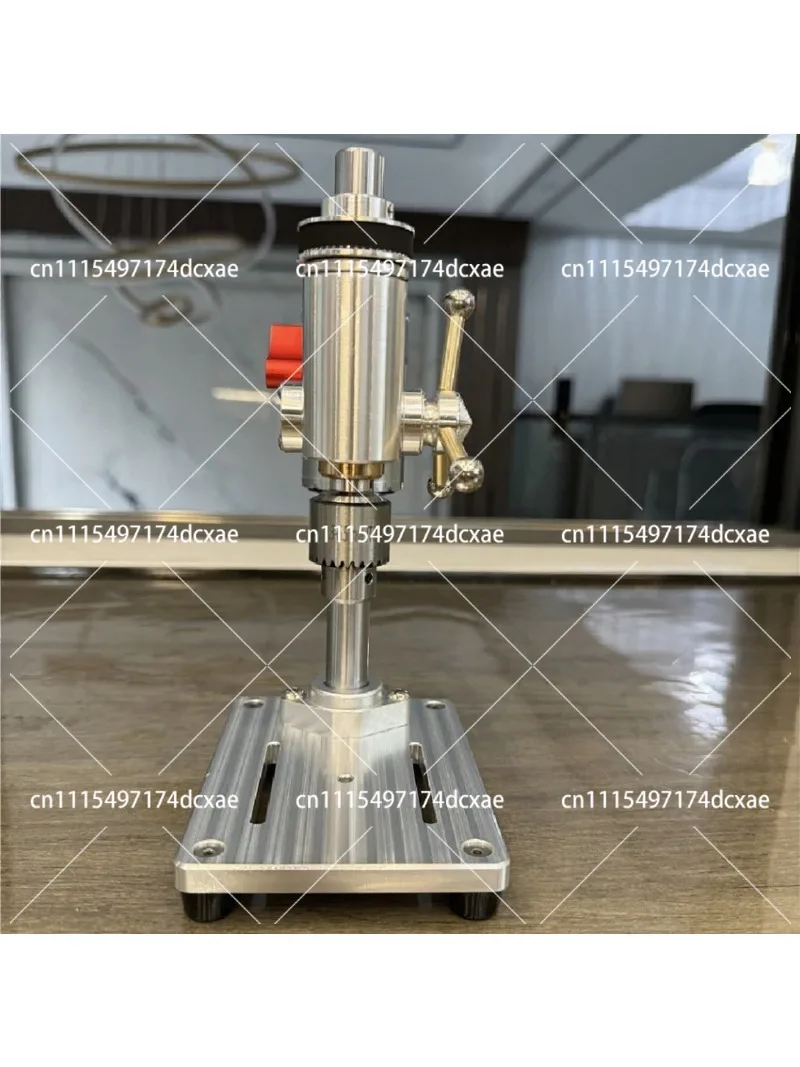Micro Bench Drill Woodworking Mini Table Drill Machine High Precision 0.3-6.5mm Synchronous Belt 220V