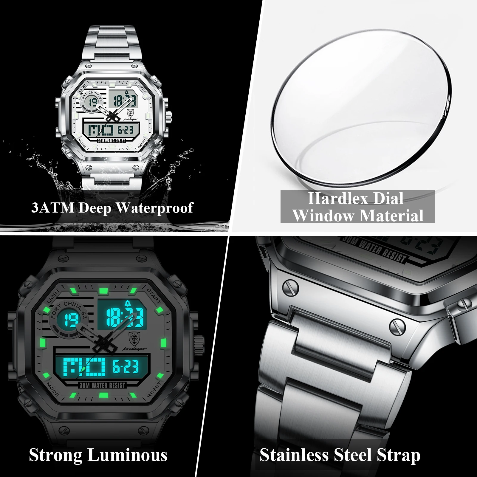 POEDAGAR Functional Men Wristw - Minute Repeater Watch ulasan dan harga