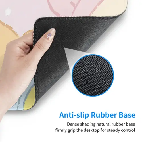 Imagen 2 del producto Alfombrilla de ratón rosa de dibujos animados XXL, alfombra para teclado Kawaii de Anime, alfombrilla para ratón suave para juegos, alfombrilla de escritorio HD para ordenador